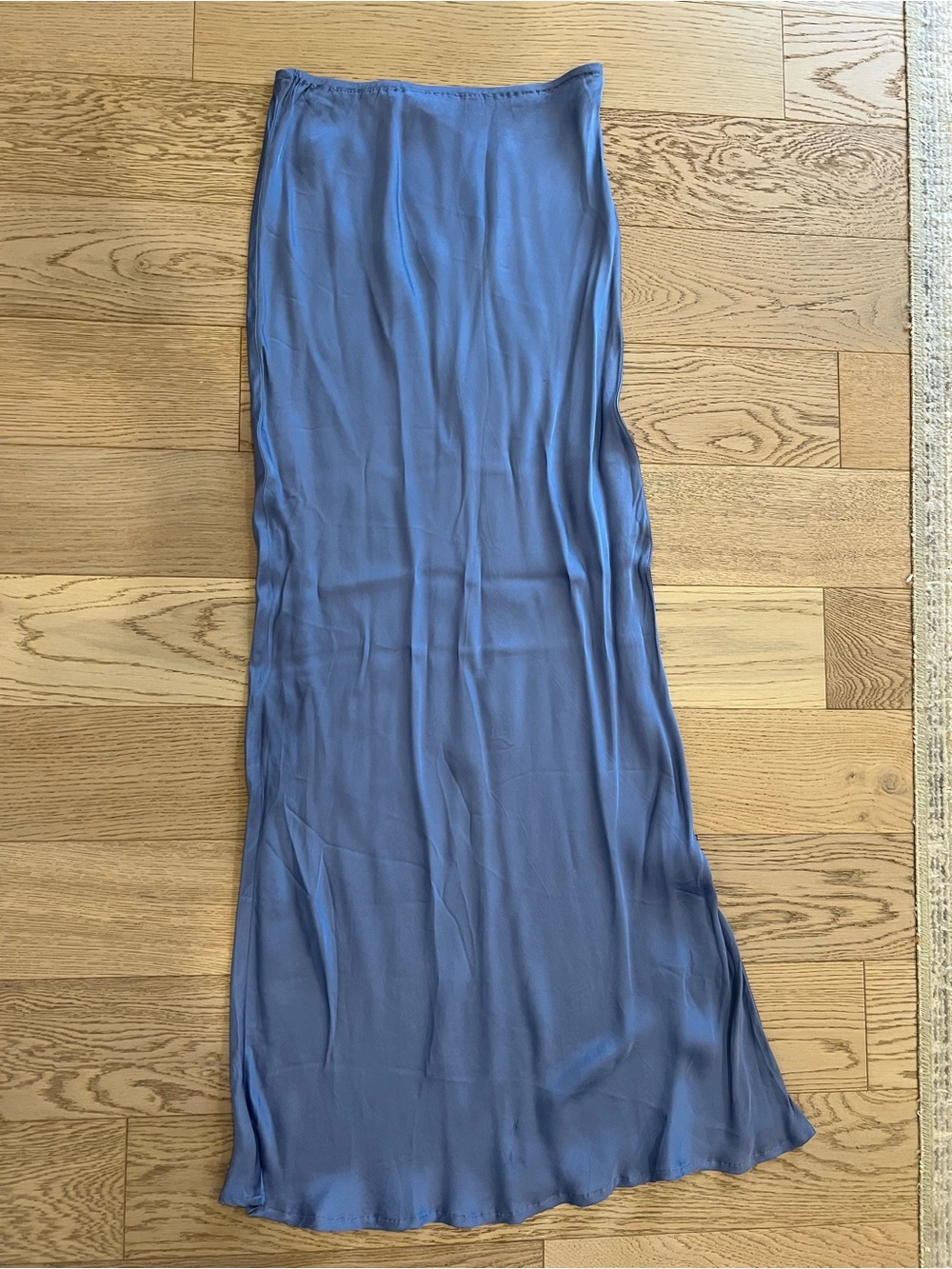 Faithful The Brand Women's Slip Skirt in Dusty Blue